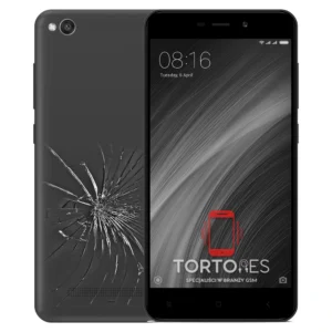 Redmi 4A z ilustracją pękniętej tylnej klapki - wymiana zbitej klapki