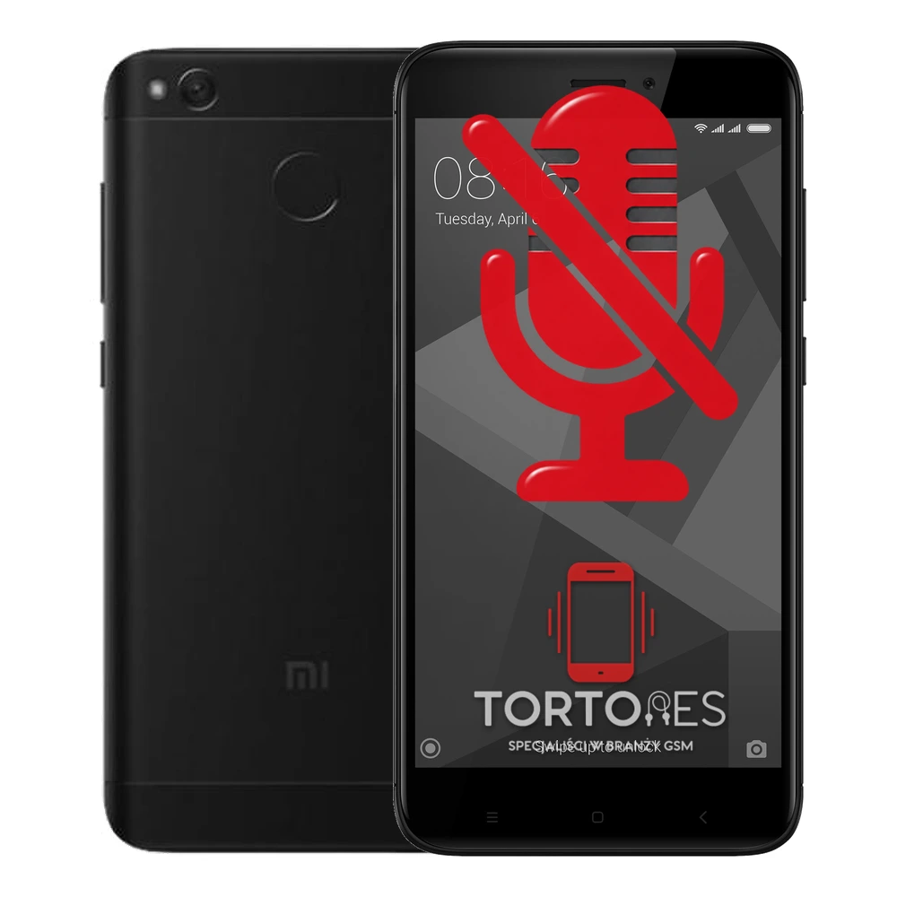 Redmi 4X z symbolem mikrofonu - naprawa mikrofonu