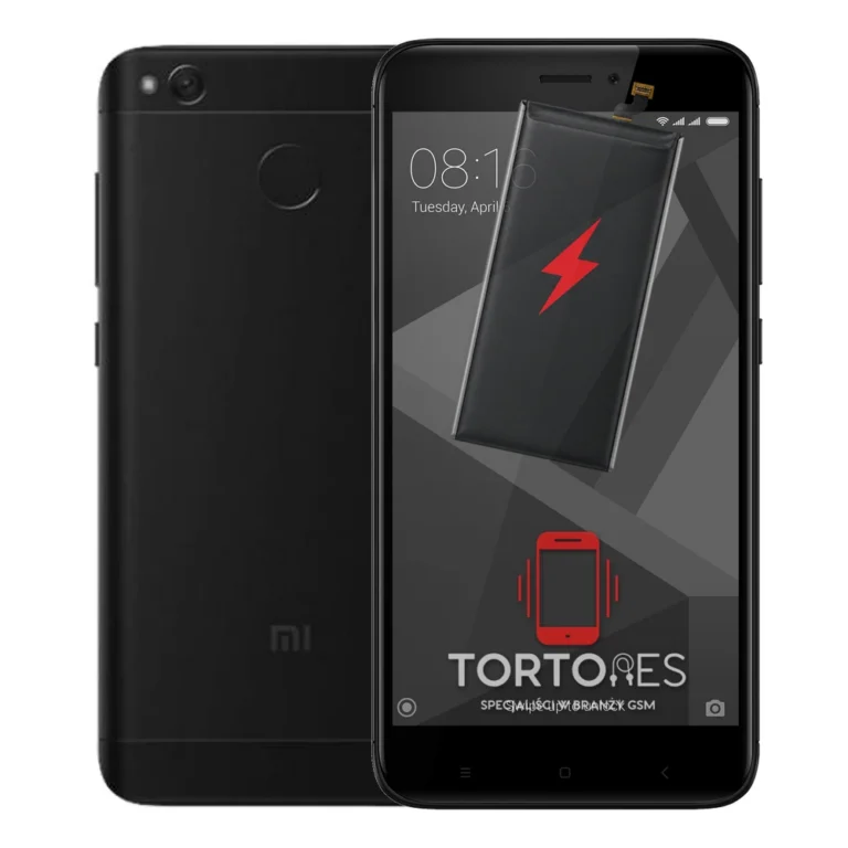 Redmi 4X z ilustracją baterii - wymiana baterii