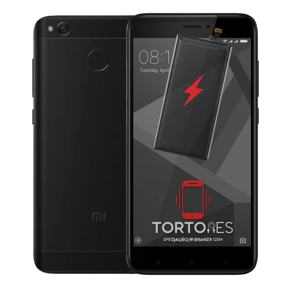 Redmi 4X z ilustracją baterii - wymiana baterii