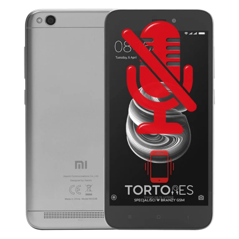 Redmi 5A z symbolem mikrofonu - naprawa mikrofonu