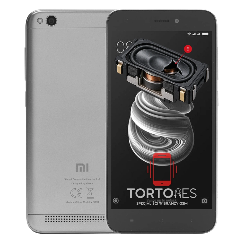 Redmi 5A z symbolem głośnika multimedialnego - wymiana głośnika multimedialnego
