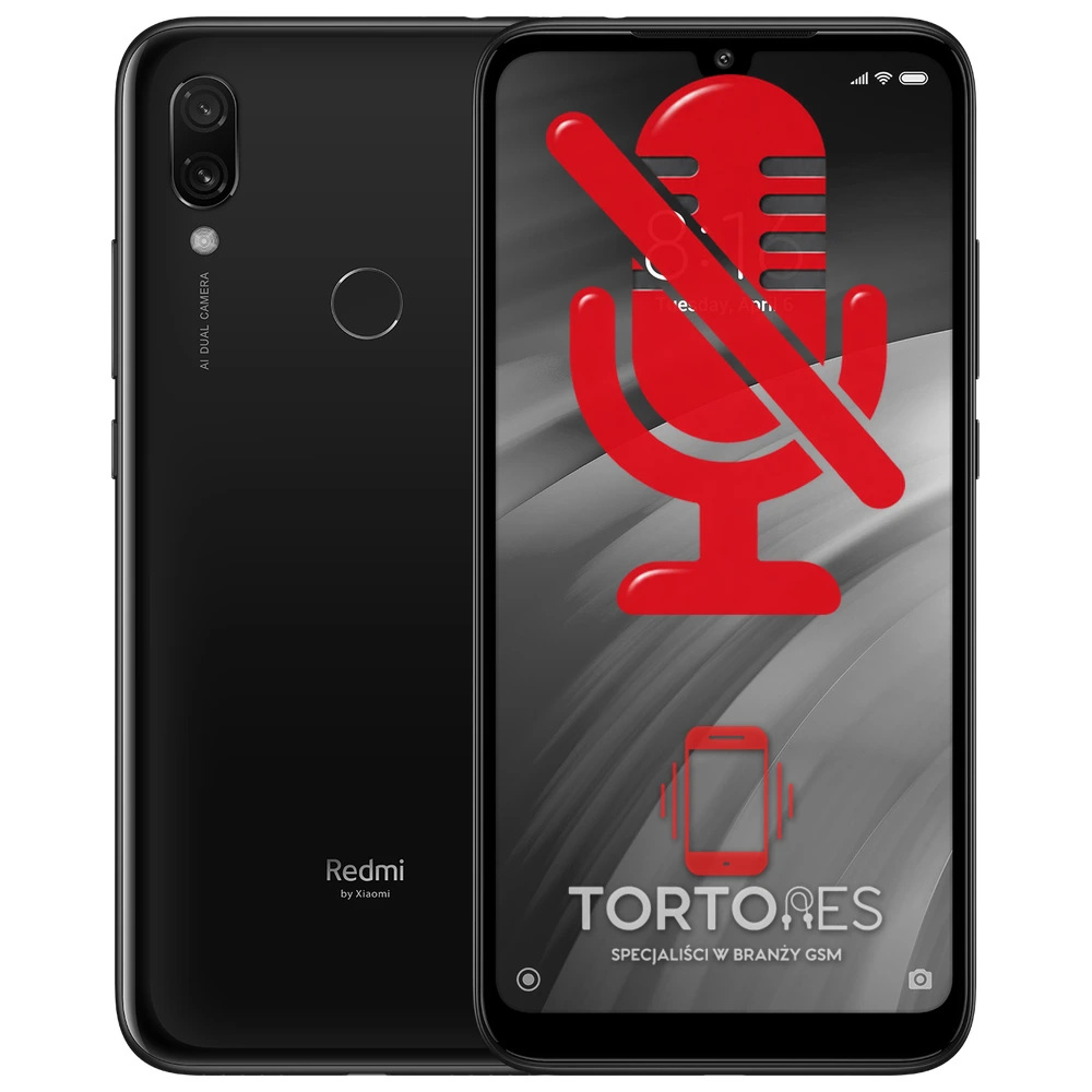 Redmi 7 z symbolem mikrofonu - naprawa mikrofonu