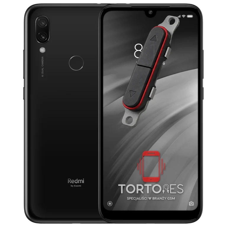 Redmi 7 z symbolem przycisków - naprawa przycisków włączania i głośności
