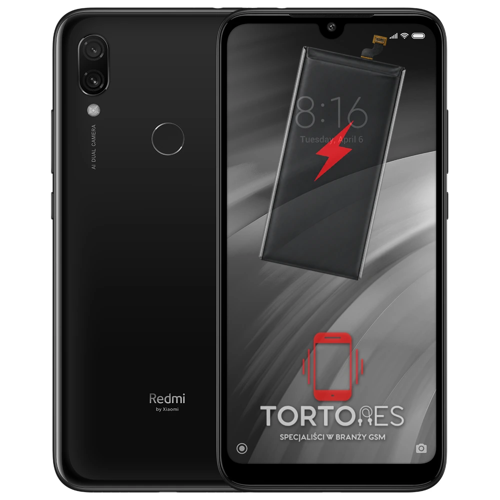 Redmi 7 z ilustracją baterii - wymiana baterii