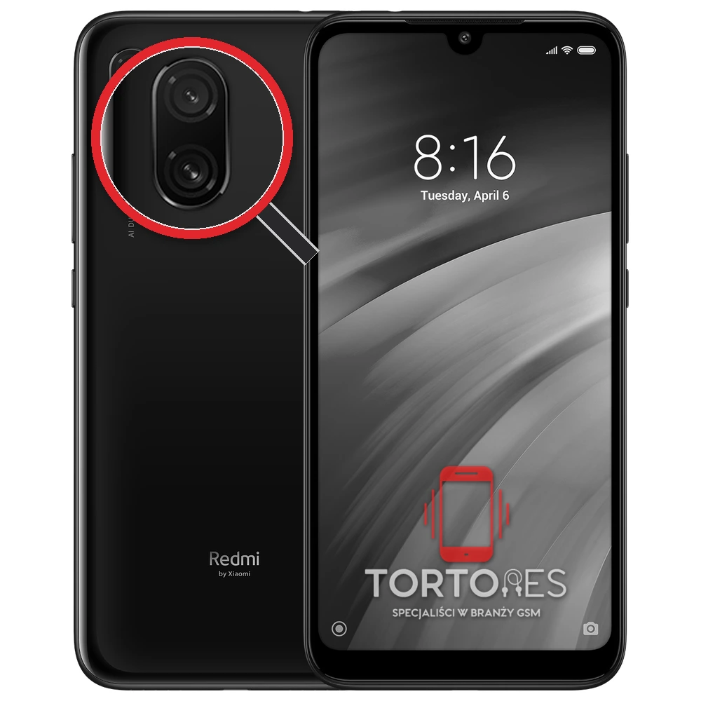 Redmi 7 z lupą na tylnych aparatach - wymiana tylnej kamery