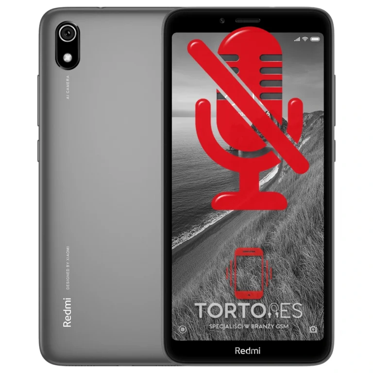 Redmi 7A z symbolem mikrofonu - naprawa mikrofonu