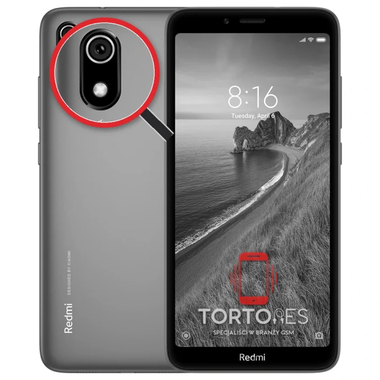 Redmi 7A z lupą na tylnych aparatach - wymiana tylnej kamery