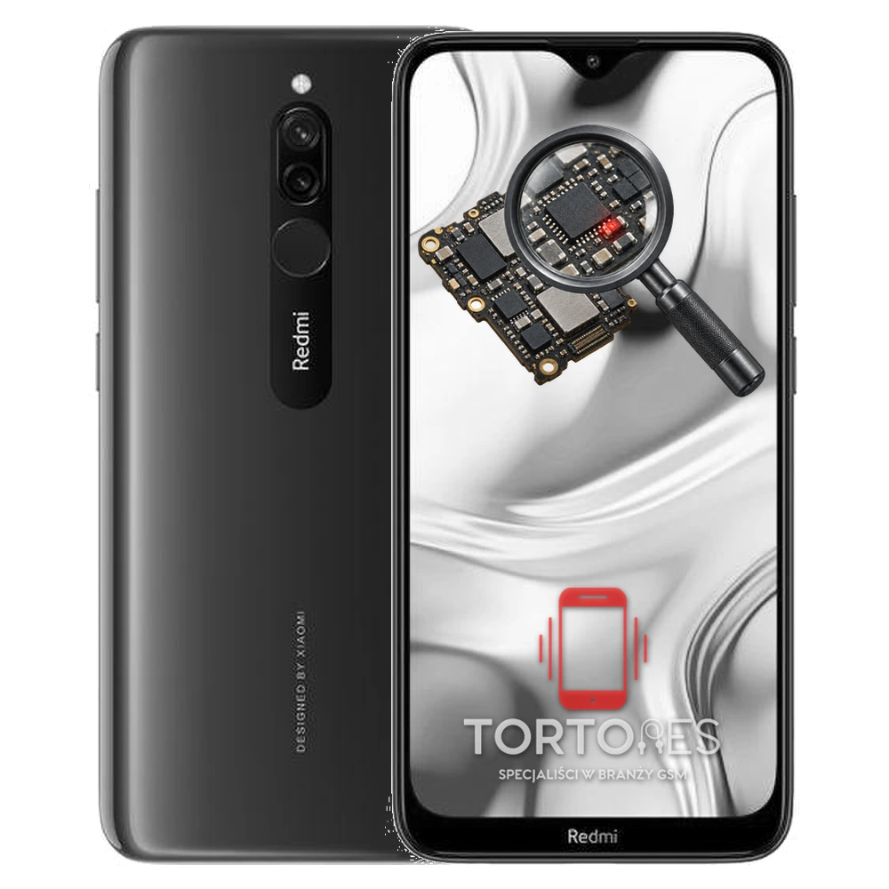 Redmi 8 z symbolem diagnostyki - diagnoza telefonu