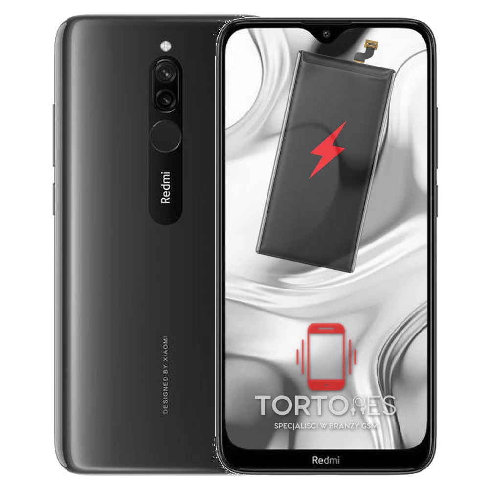 Redmi 8 z ilustracją baterii - wymiana baterii