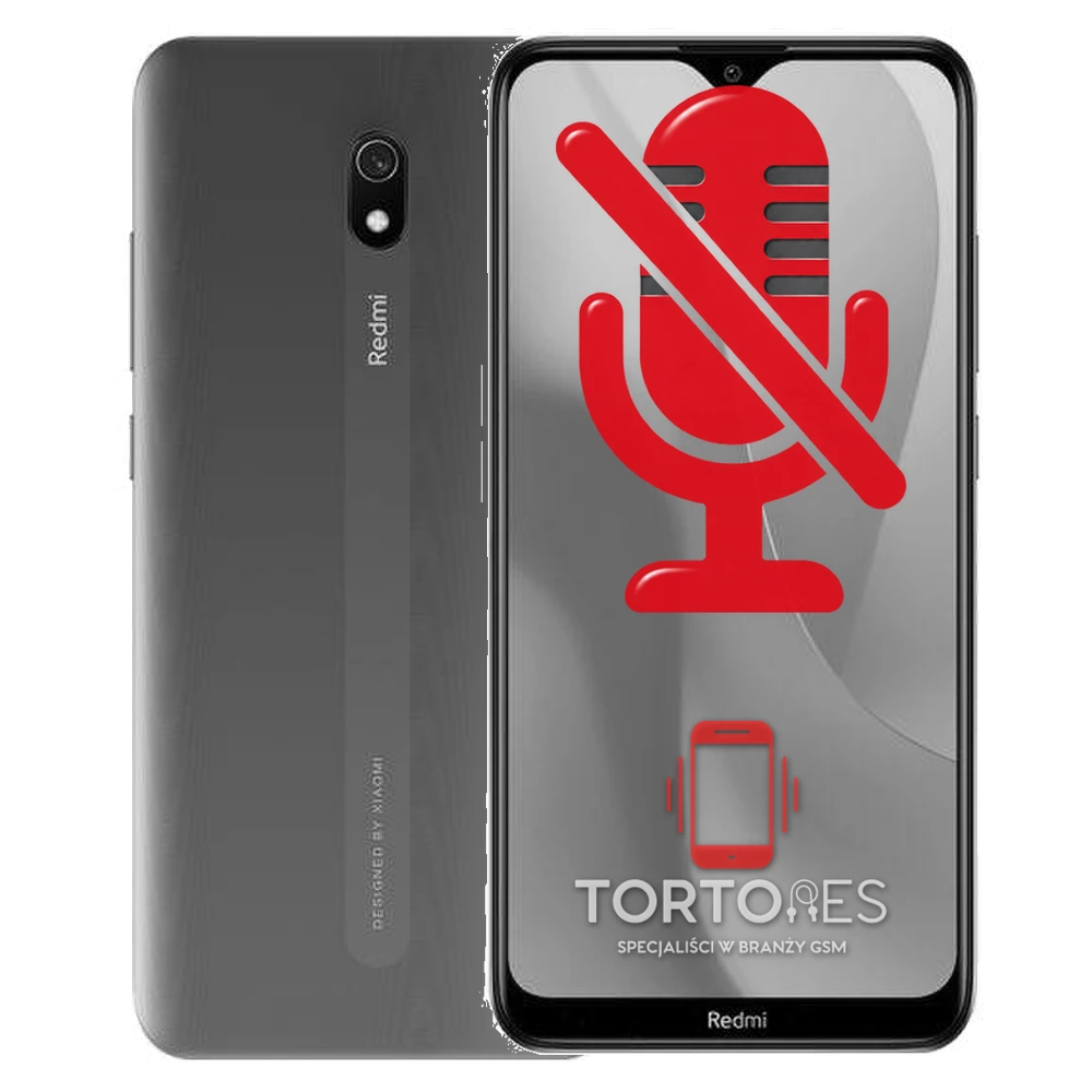 Redmi 8A z symbolem mikrofonu - naprawa mikrofonu