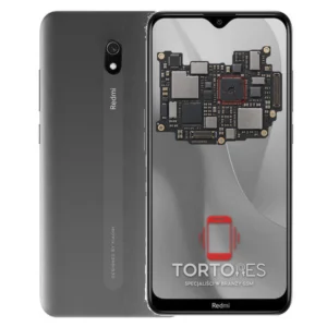 Redmi 8A z ilustracją płyty głównej - naprawa płyty głównej