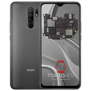 Redmi 9 z ilustracją płyty głównej - naprawa płyty głównej