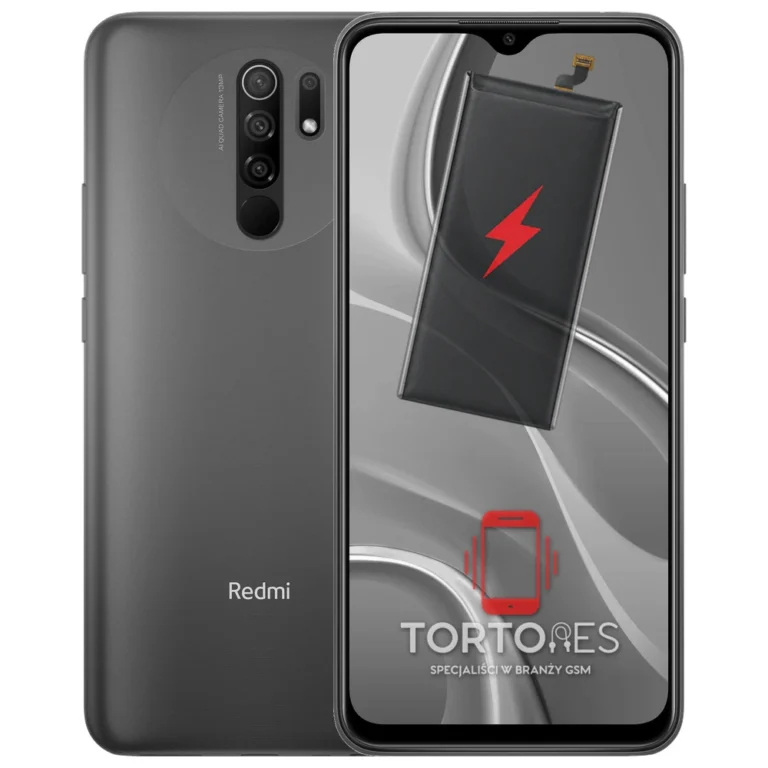 Redmi 9 z ilustracją baterii - wymiana baterii