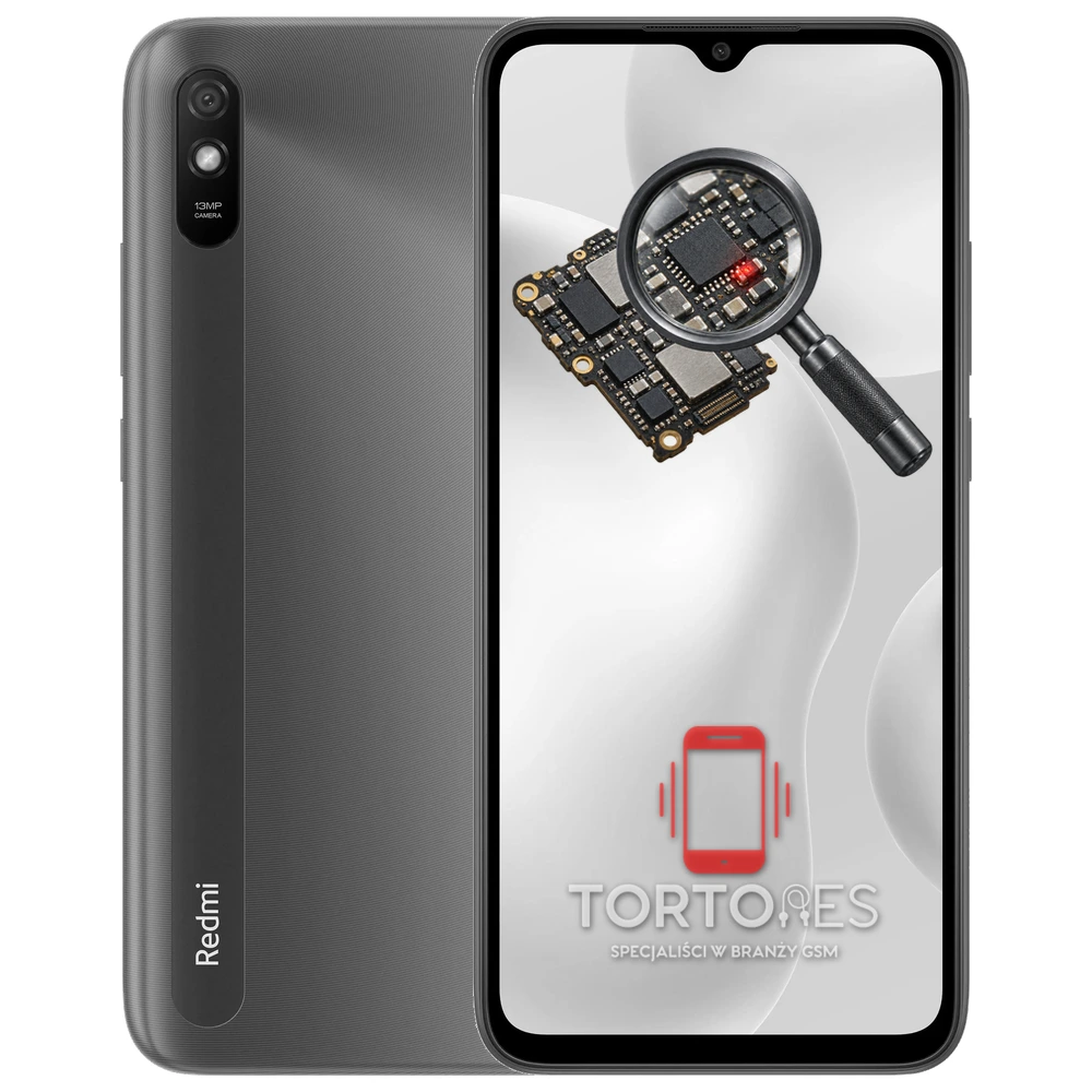 Redmi 9A z symbolem diagnostyki - diagnoza telefonu