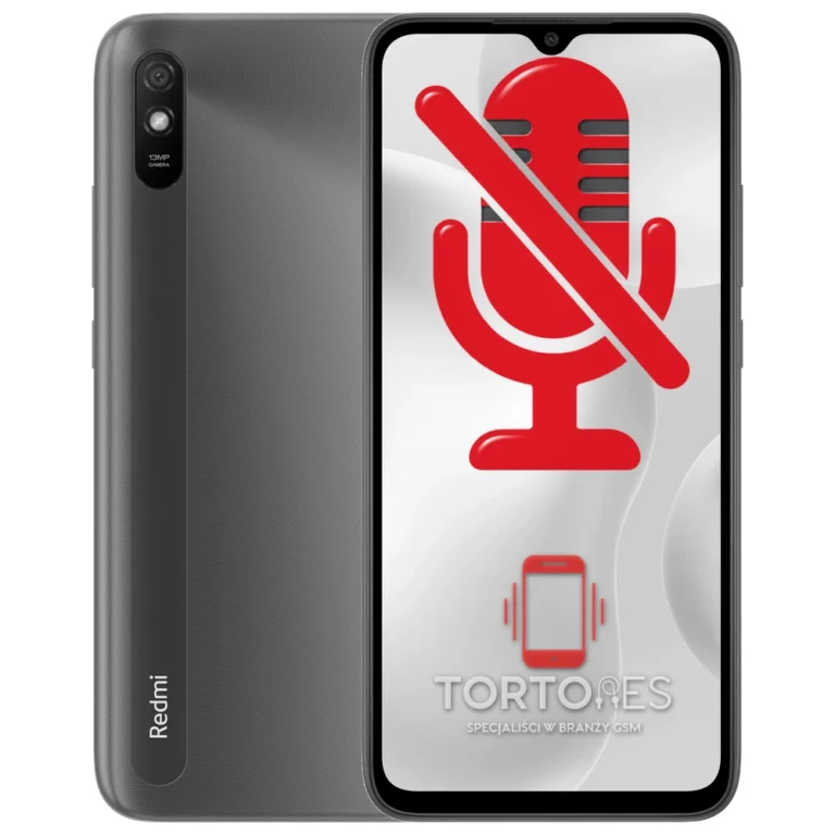 Redmi 9A z symbolem mikrofonu - naprawa mikrofonu
