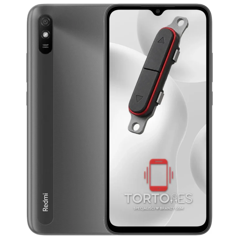 Redmi 9A z symbolem przycisków - naprawa przycisków włączania i głośności