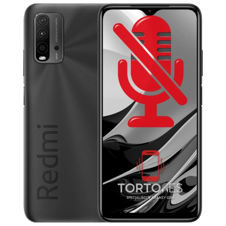 Redmi 9T z symbolem mikrofonu - naprawa mikrofonu