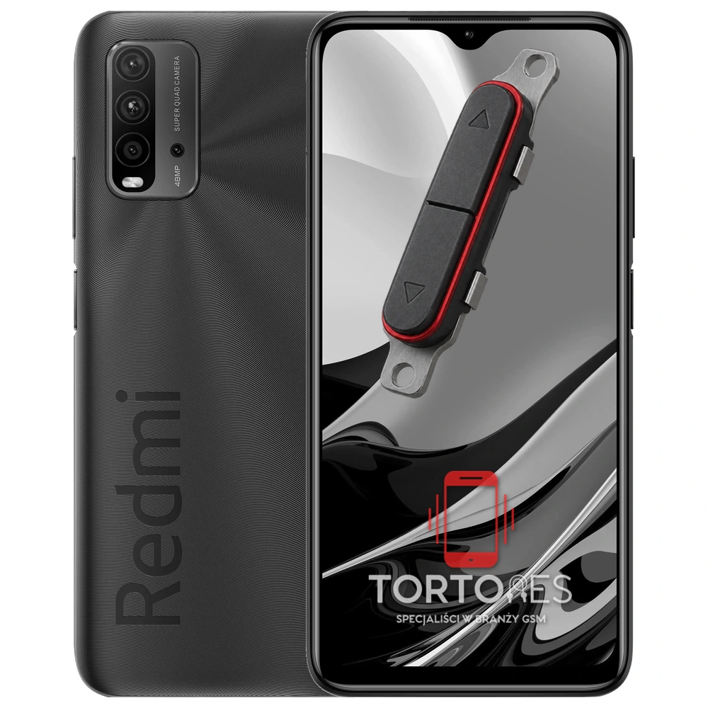 Redmi 9T z symbolem przycisków - naprawa przycisków włączania i głośności