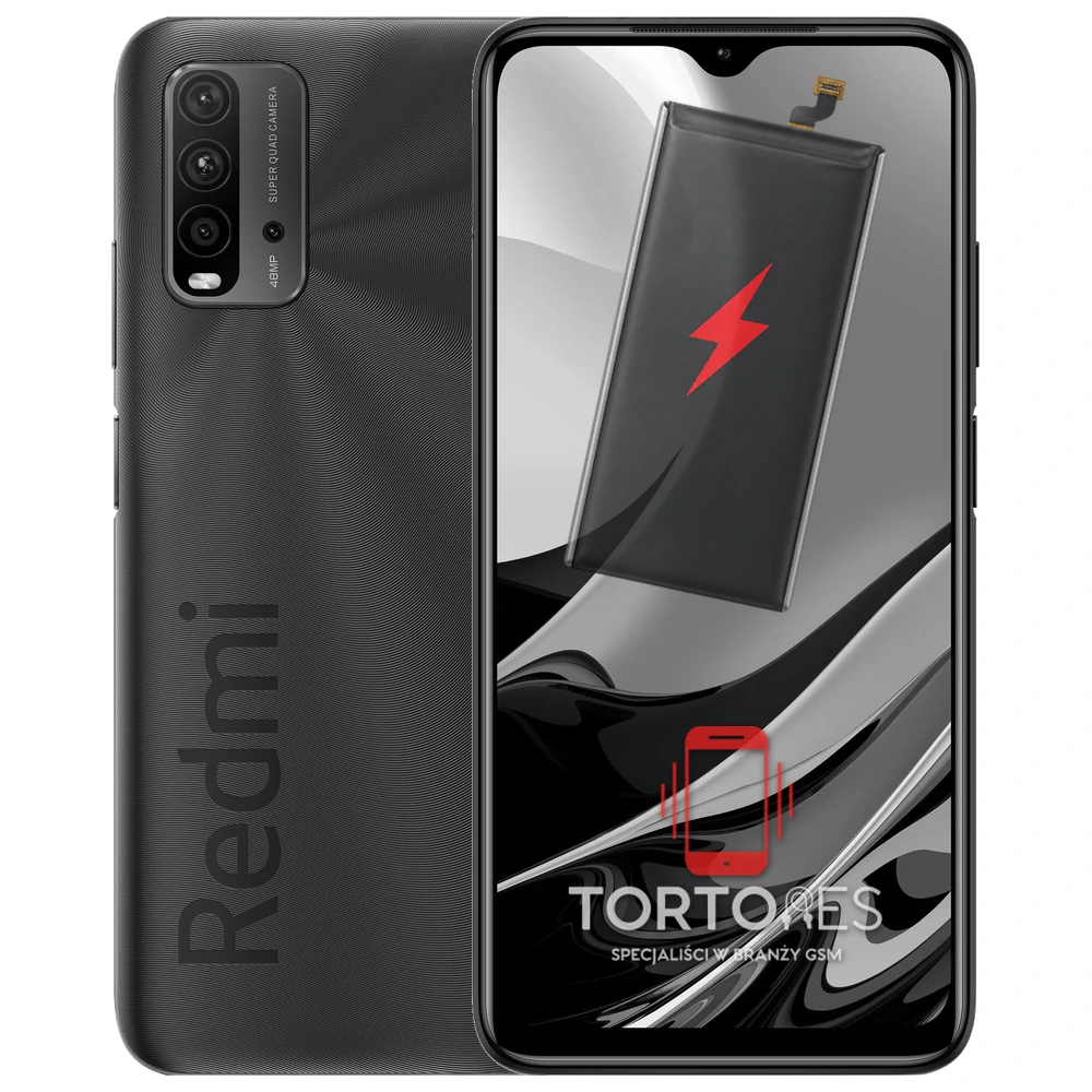Redmi 9T z ilustracją baterii - wymiana baterii