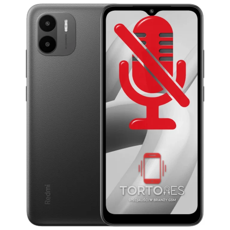 Redmi A1 z symbolem mikrofonu - naprawa mikrofonu