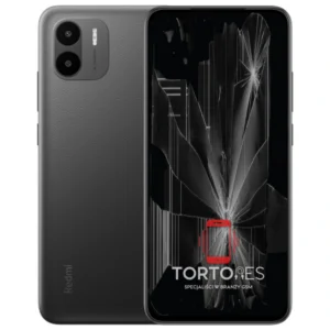 Redmi A1 z ilustracją pękniętego wyświetlacza - wymiana zbitego wyświetlacza