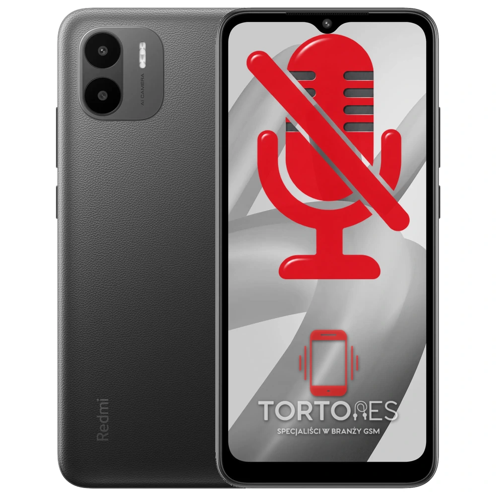 Redmi A2 z symbolem mikrofonu - naprawa mikrofonu