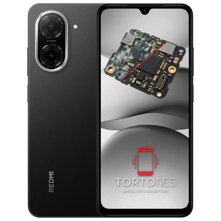 Redmi A5 z ilustracją zalania - czyszczenie po zalaniu
