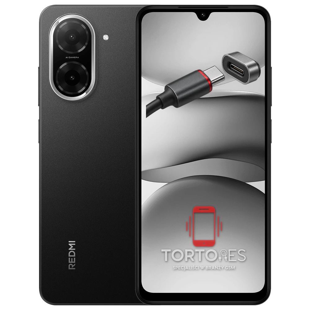 Redmi A5 z ilustracją złącza ładowania - naprawa złącza ładowania