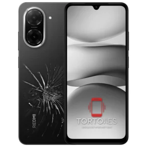 Redmi A5 z ilustracją pękniętej tylnej klapki - wymiana zbitej klapki