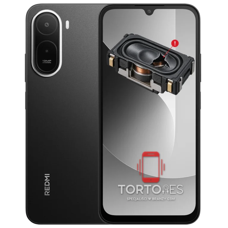 Redmi A7 Pro z symbolem głośnika multimedialnego - wymiana głośnika multimedialnego
