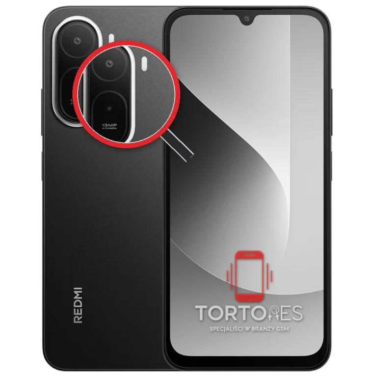 Redmi A7 Pro z lupą na tylnych aparatach - wymiana tylnej kamery