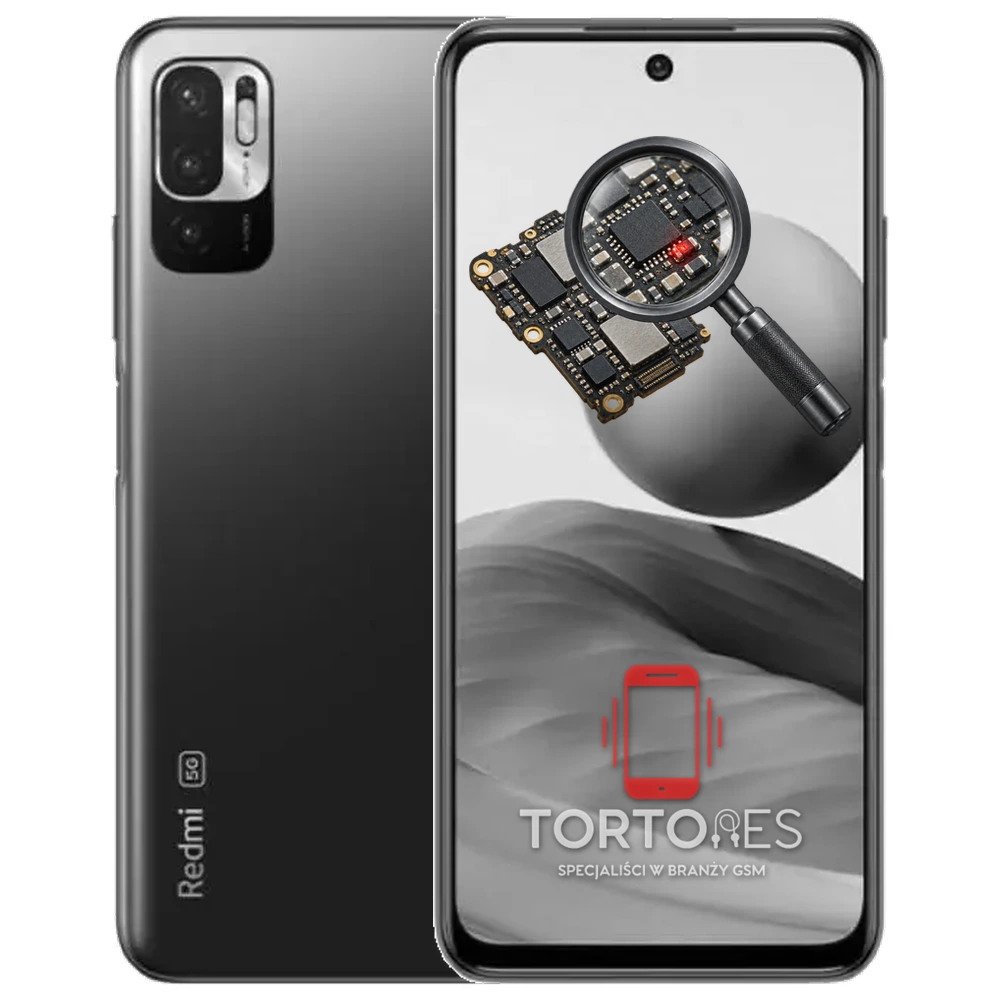 Redmi Note 10 5G z symbolem diagnostyki - diagnoza telefonu