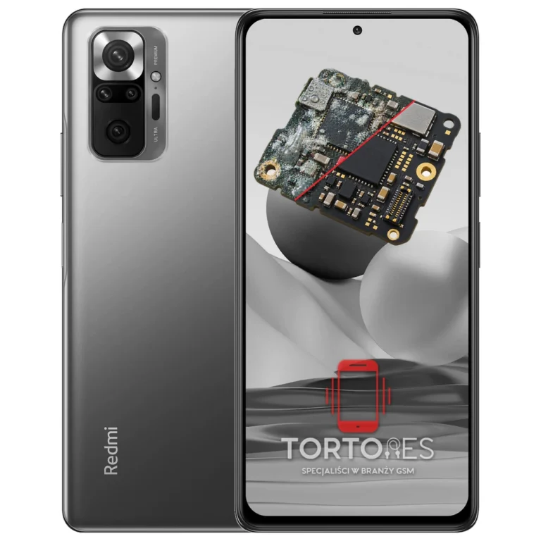 Redmi Note 10 Pro z ilustracją zalania - czyszczenie po zalaniu