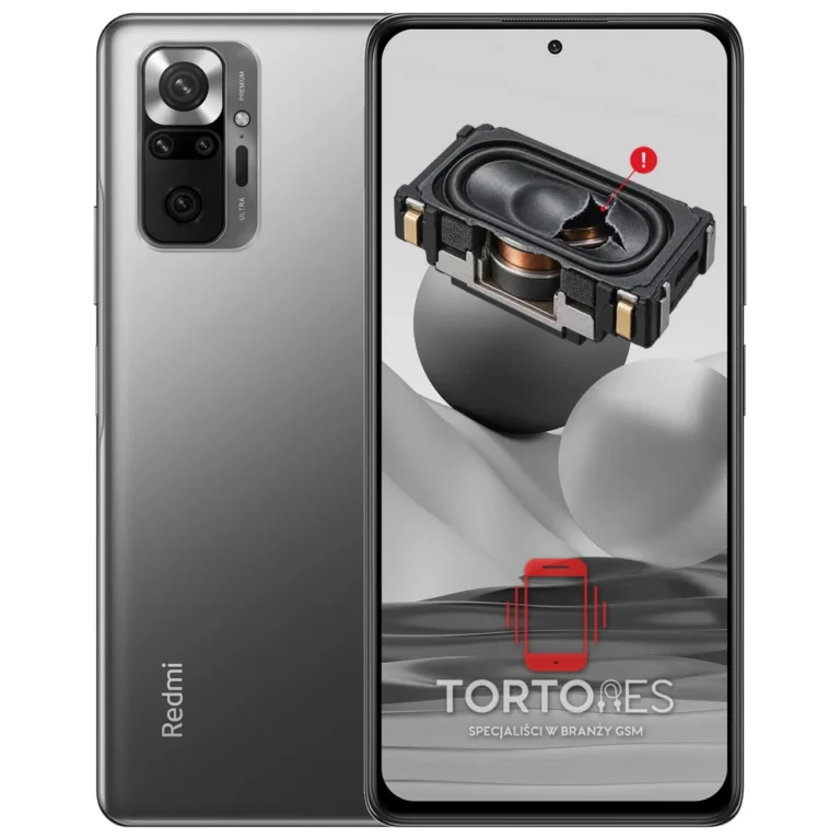 Redmi Note 10 Pro z symbolem głośnika multimedialnego - wymiana głośnika multimedialnego
