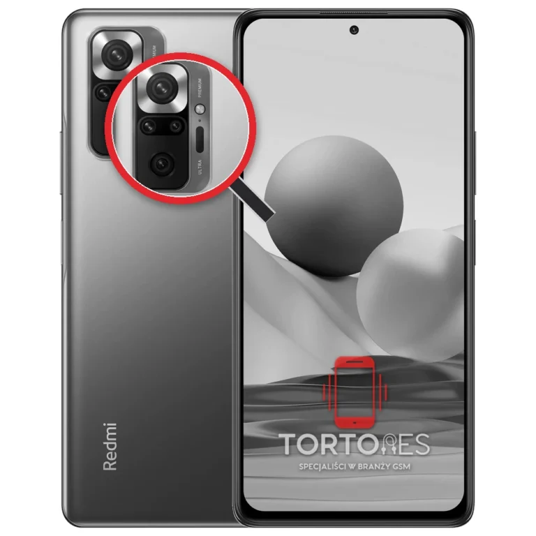 Redmi Note 10 Pro z lupą na tylnych aparatach - wymiana tylnej kamery