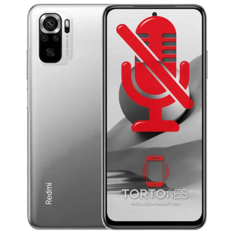 Redmi Note 10S z symbolem mikrofonu - naprawa mikrofonu