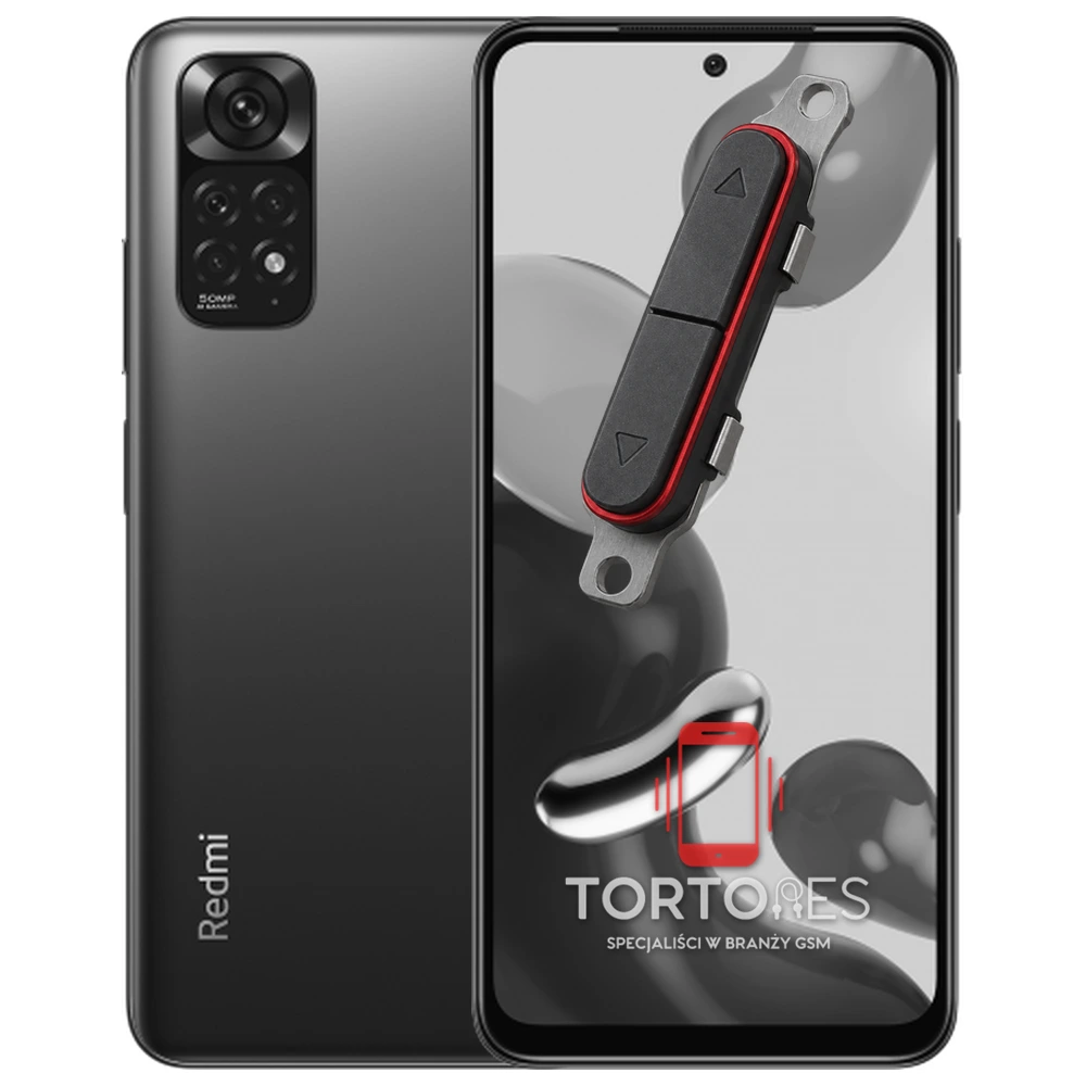 Redmi Note 11 z symbolem przycisków - naprawa przycisków włączania i głośności