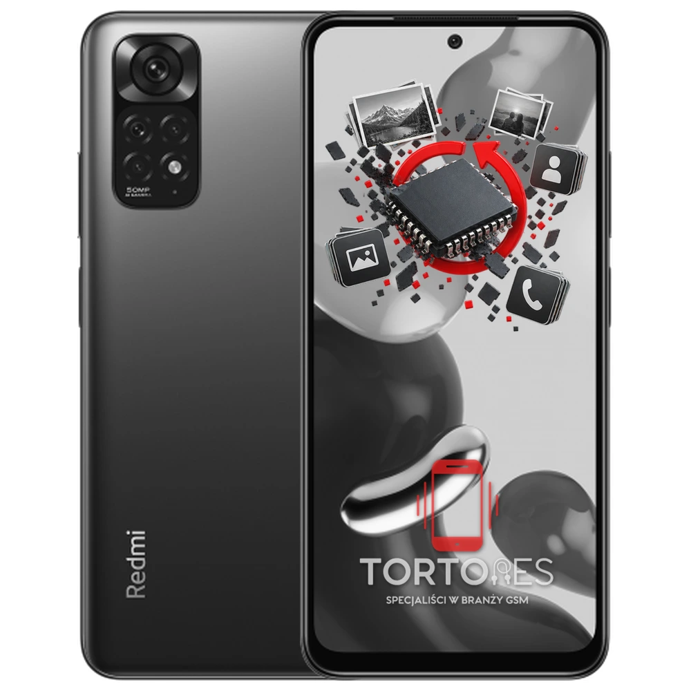Redmi Note 11 z ilustracją odzyskiwania danych - odzyskiwanie danych