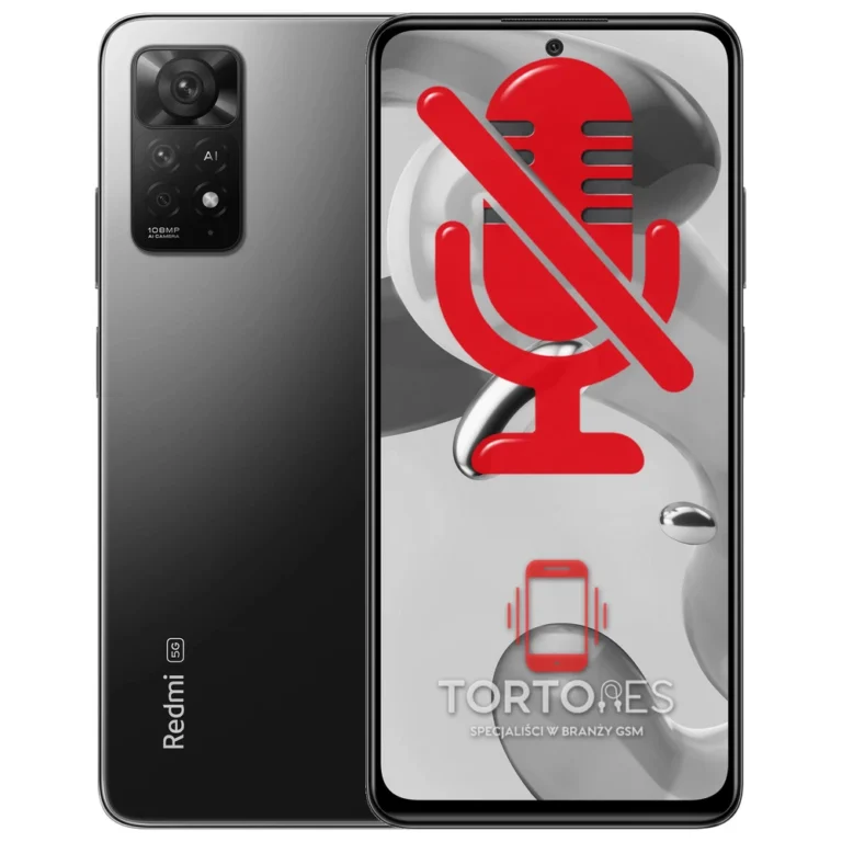 Redmi Note 11 Pro 5G z symbolem mikrofonu - naprawa mikrofonu