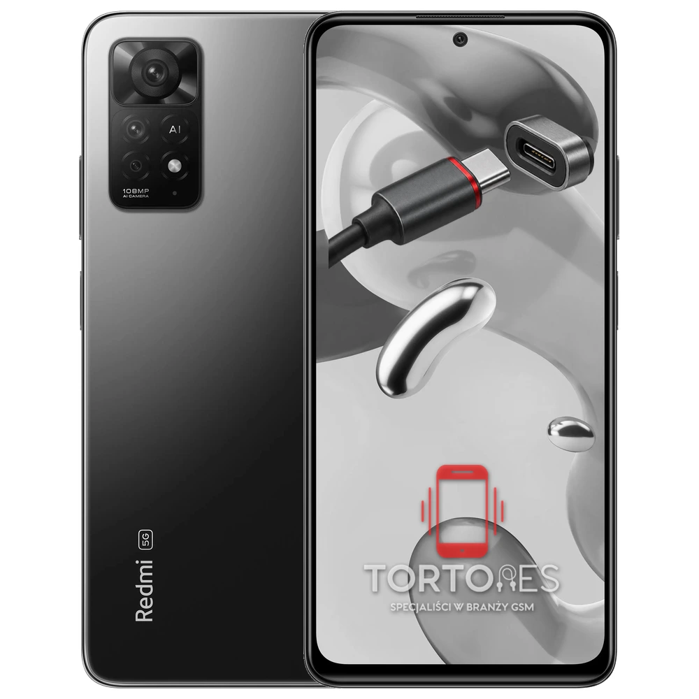 Redmi Note 11 Pro 5G z ilustracją złącza ładowania - naprawa złącza ładowania