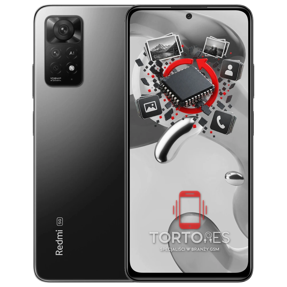 Redmi Note 11 Pro 5G z ilustracją odzyskiwania danych - odzyskiwanie danych