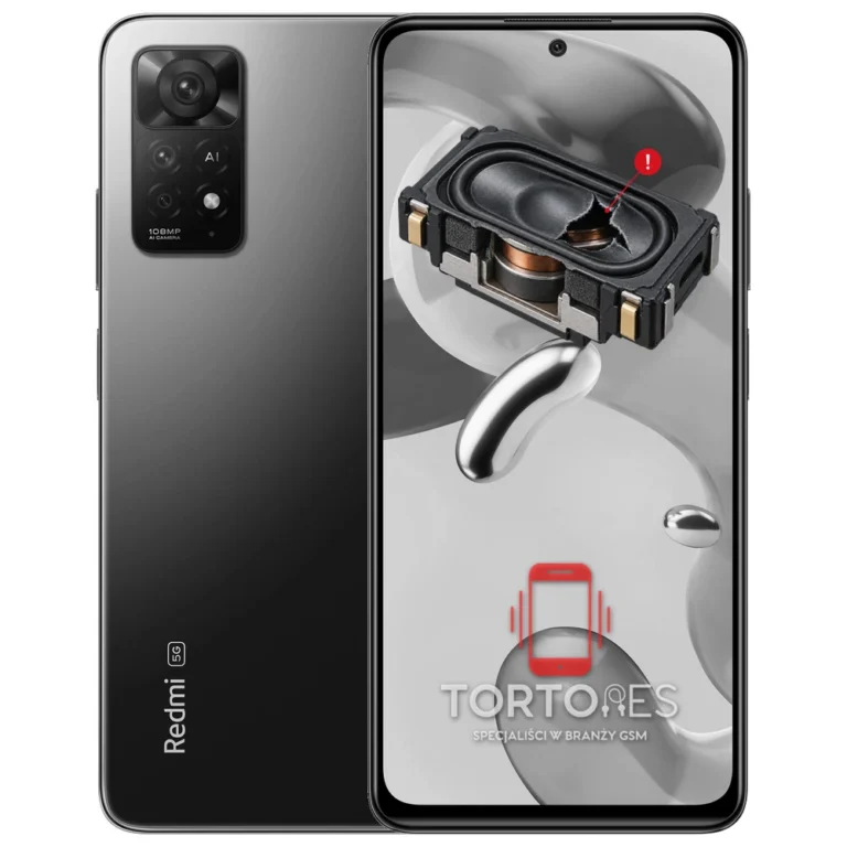 Redmi Note 11 Pro 5G z symbolem głośnika multimedialnego - wymiana głośnika multimedialnego