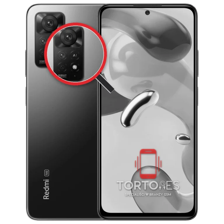 Redmi Note 11 Pro 5G z lupą na tylnych aparatach - wymiana tylnej kamery