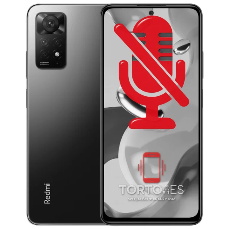 Redmi Note 11 Pro z symbolem mikrofonu - naprawa mikrofonu