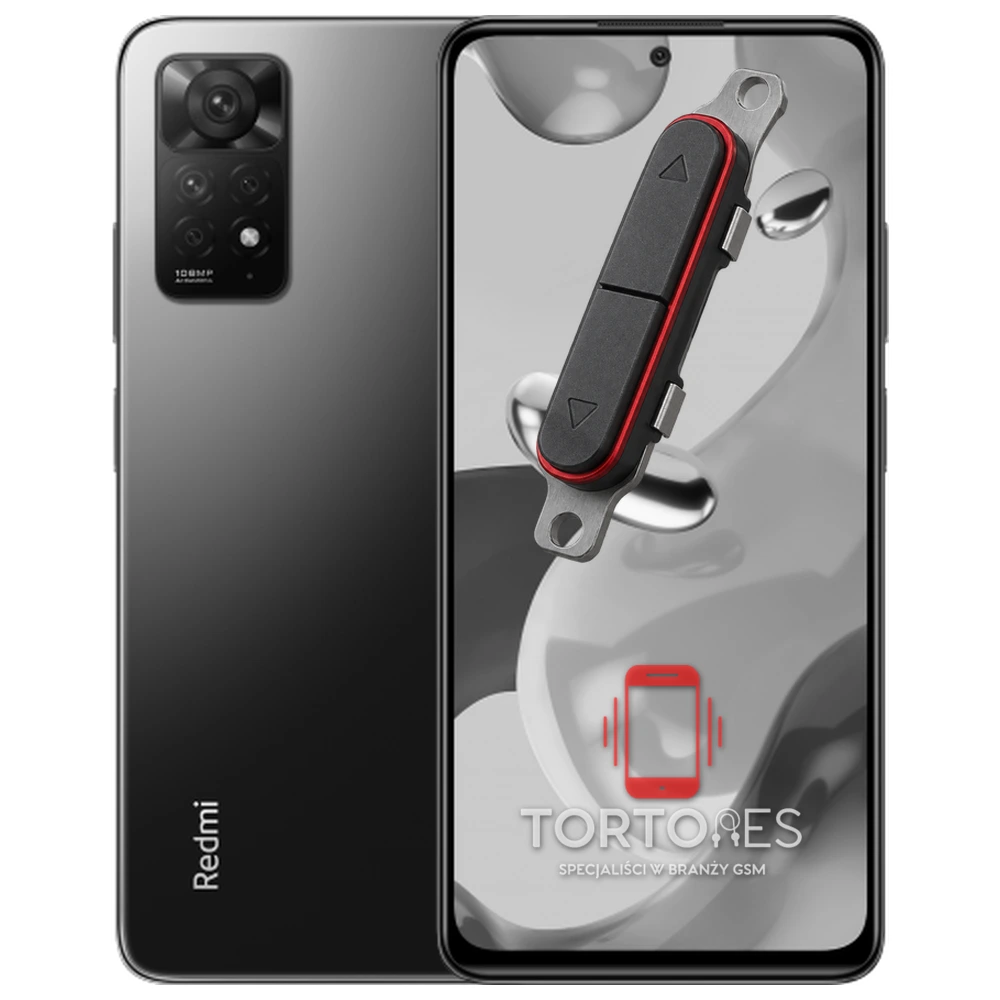 Redmi Note 11 Pro z symbolem przycisków - naprawa przycisków włączania i głośności