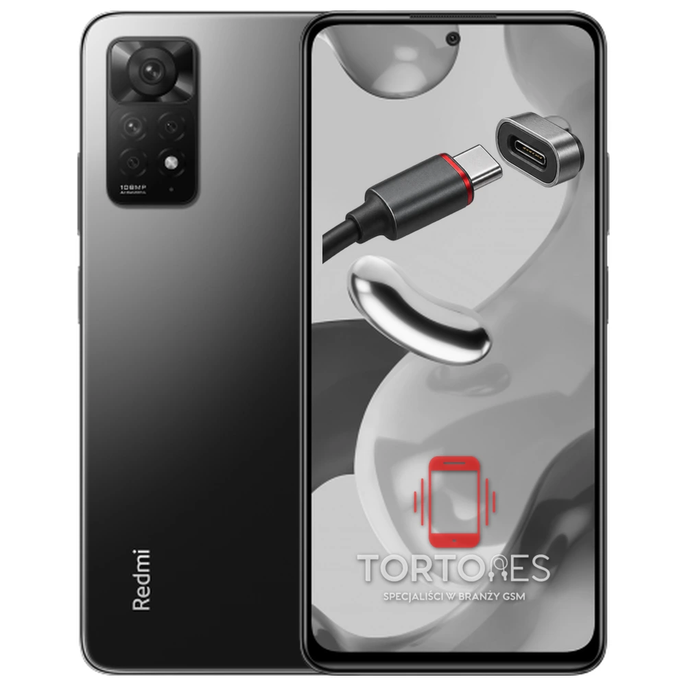 Redmi Note 11 Pro z ilustracją złącza ładowania - naprawa złącza ładowania