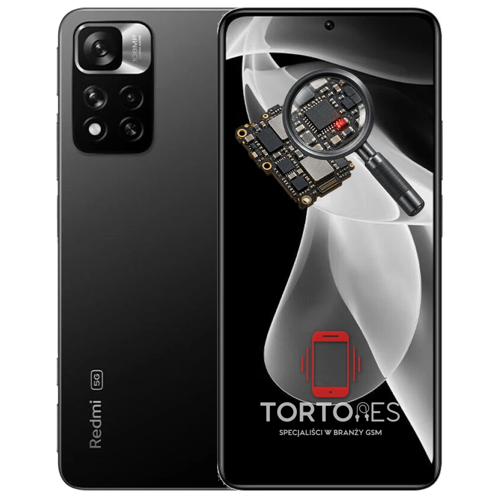 Redmi Note 11 Pro+ 5G z symbolem diagnostyki - diagnoza telefonu