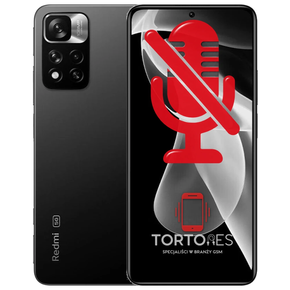 Redmi Note 11 Pro+ 5G z symbolem mikrofonu - naprawa mikrofonu
