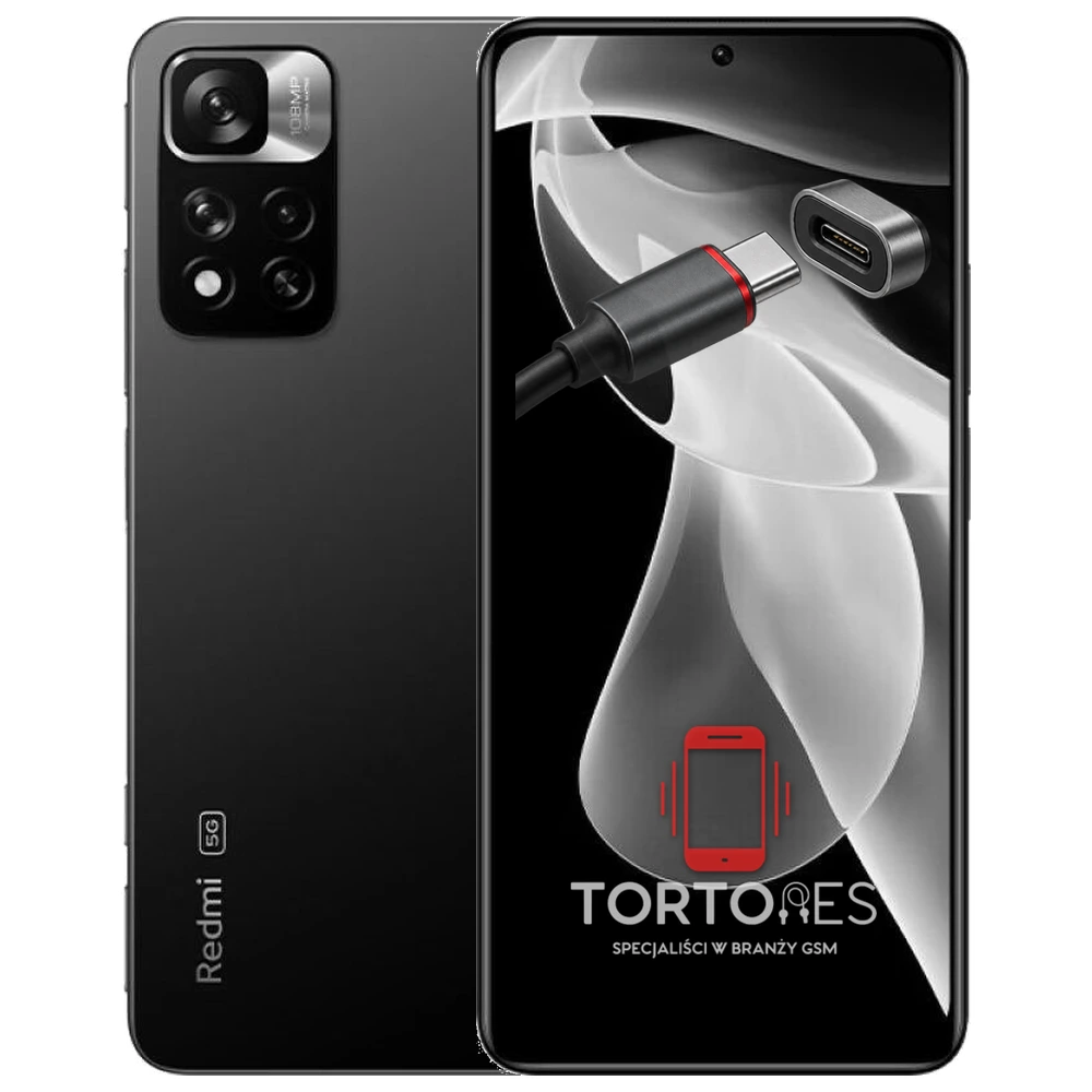 Redmi Note 11 Pro+ 5G z ilustracją złącza ładowania - naprawa złącza ładowania